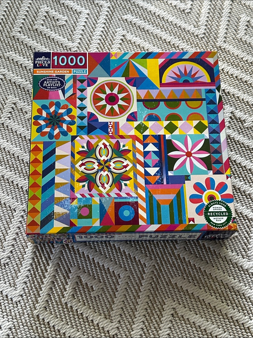 eeBoo Sunshine Garden 1000 piece Puzzle